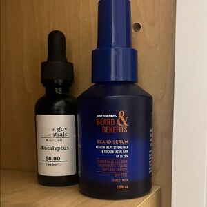 Beard Serum -and beard oil eucalyptus lot of 2